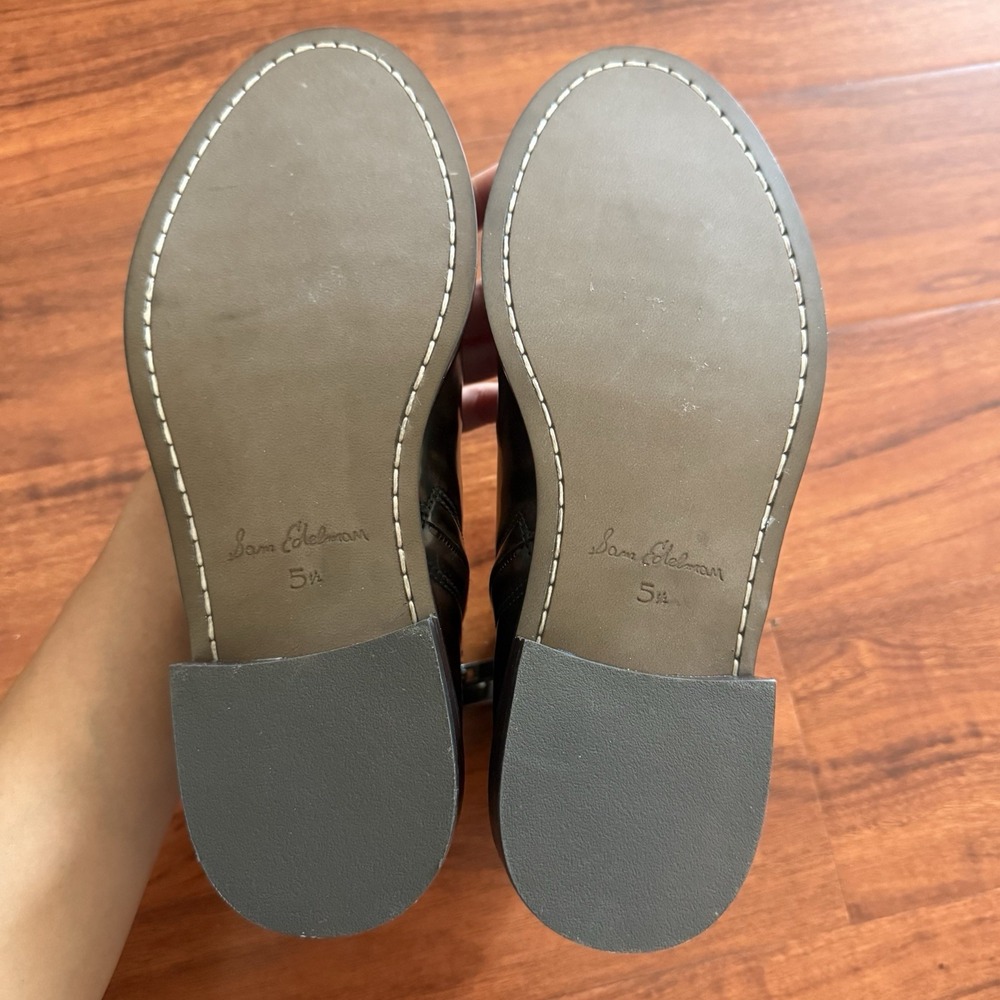 Sam Edelman NOLYNN BUCKLE BOOTIE In Chestnut Size 5.5 $170 New Without Box - Picture 4 of 13